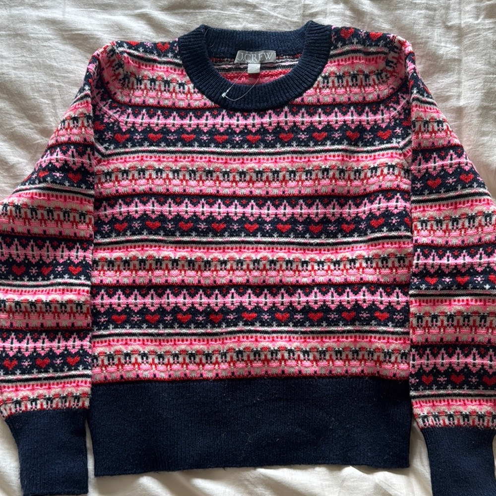 J. Crew Multicolor Patterned Sweater